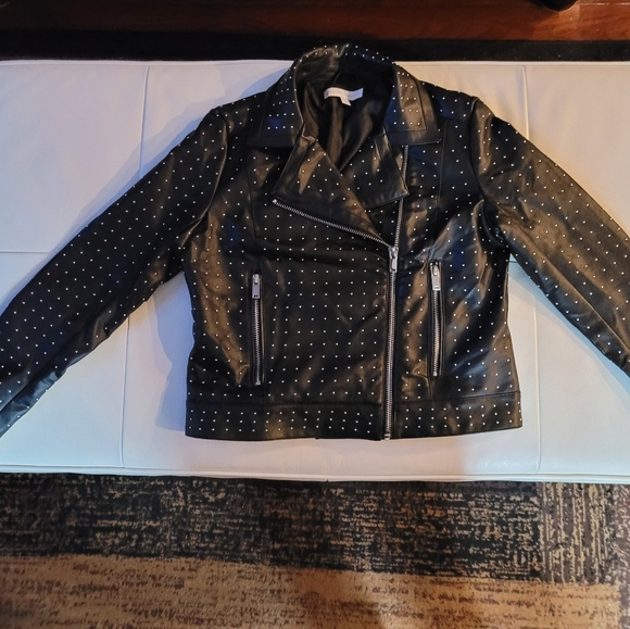 NEW York and Company Microstud Faux Leather Jacket - Picture 11 of 13